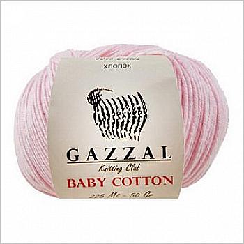 Пряжа Baby Cotton №3411 рожевий бавовна 60% акрил 40% 50гр 165 м Пряжа Baby Cotton №3411 рожевий бавовна 60% акрил 40% 50гр 165 м