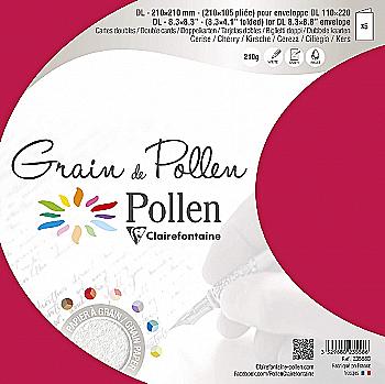 Заготовка д/открыток сложенная зернистая Pollen 105*210 мм/210 г, Cherry/Вишневый, 23558C Заготовка д/открыток сложенная зернистая Pollen 105*210 мм/210 г, Cherry/Вишневый, 23558C