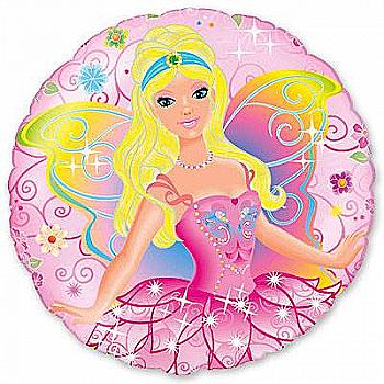 Шар воздушный 18" Фея на розовом Ф , 1202-1098