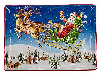 Блюдо "Дід Мороз" 34 см, 948-013 Lefard Блюдо "Дід Мороз" 34 см, 948-013 Lefard