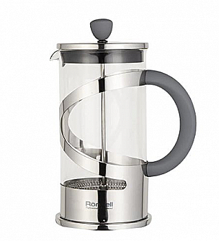 Френч-прес Crystal Grey, 0,6 л, RDS-838 Rondell Френч-прес Crystal Grey, 0,6 л, RDS-838 Rondell