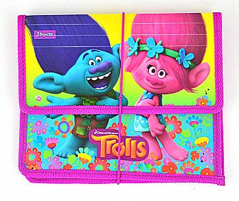 Папка для тетрадей пласт. на резинке B5 "Trolls", 1 Вересня, 491306 Папка для тетрадей пласт. на резинке B5 "Trolls", 1 Вересня, 491306