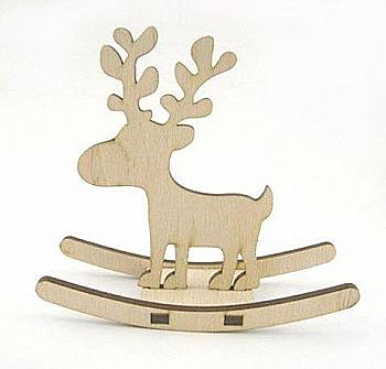 Заготовка деревянная Лось- качалка 120*110*40, 702680