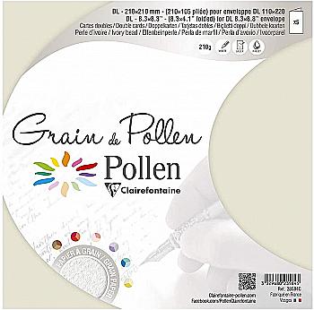 Заготовка д/открыток сложенная зернистая Pollen 105*210 мм/210 г, Ivory bead/Слоновая кость, 23584C Заготовка д/открыток сложенная зернистая Pollen 105*210 мм/210 г, Ivory bead/Слоновая кость, 23584C
