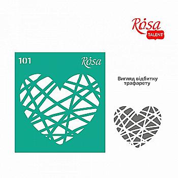 Трафарет самоклеящийся 9*10 см №101 Rosa Talent Трафарет самоклеящийся 9*10 см №101 Rosa Talent
