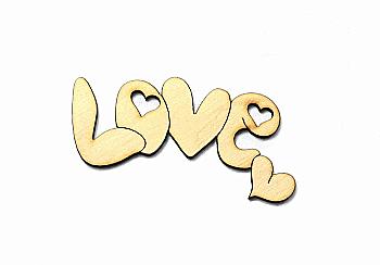 Заготовка магнита деревянная "Надпись Love" 80*45 мм, VD001 Заготовка магнита деревянная "Надпись Love" 80*45 мм, VD001