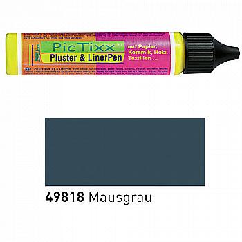 Контур в стікері PIC TIXX Опухаючий сірий 29 мл, KR-49818 Контур в стікері PIC TIXX Опухаючий сірий 29 мл, KR-49818