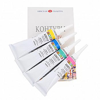 Набір контурів скло/кераміка перлам. 4 кол. 18 мл Decola Набір контурів скло/кераміка перлам. 4 кол. 18 мл Decola