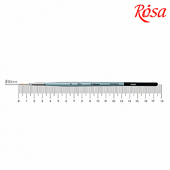 Синтетика кругла лайнер STREAM 123/5 №2, к.р. пензель ROSA Синтетика кругла лайнер STREAM 123/5 №2, к.р. пензель ROSA
