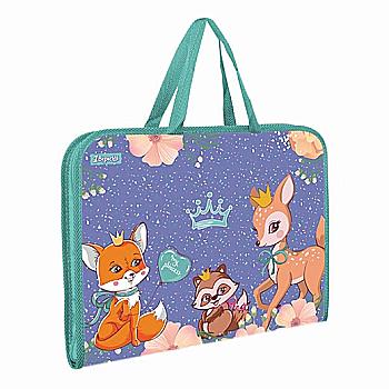 Папка-портфель на блискавці з ткан. ручками "Forest princesses", 1 Вересня, 491920 Папка-портфель на блискавці з ткан. ручками "Forest princesses", 1 Вересня, 491920
