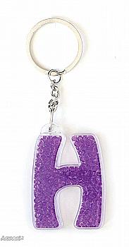 Брелок буква "H", сиреневая, 554284 Брелок буква "H", сиреневая, 554284