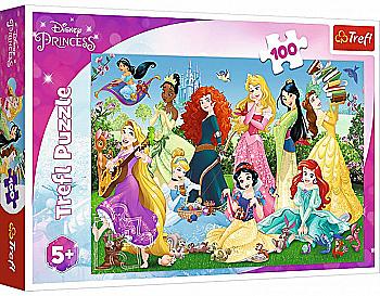 Пазл "100" - Чарівні принцеси / Disney Princess, Trefl, 16417 Пазл "100" - Чарівні принцеси / Disney Princess, Trefl, 16417