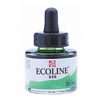 Краска акварельная жидкая Ecoline, (656), Зеленая лесная, 30 мл, Royal Talens Краска акварельная жидкая Ecoline, (656), Зеленая лесная, 30 мл, Royal Talens