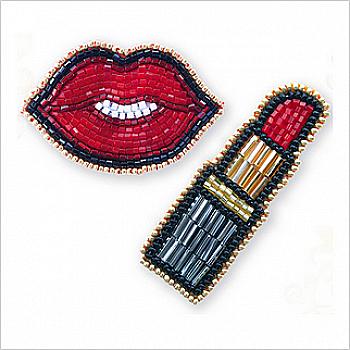 Набір для вишивання бісером, брошка "Цьом", БР-007 ТМ "ВДВ" Набір для вишивання бісером, брошка "Цьом", БР-007 ТМ "ВДВ"