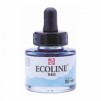 Краска акварельная жидкая Ecoline, (580), Пастельная голубая, 30 мл, Royal Talens Краска акварельная жидкая Ecoline, (580), Пастельная голубая, 30 мл, Royal Talens