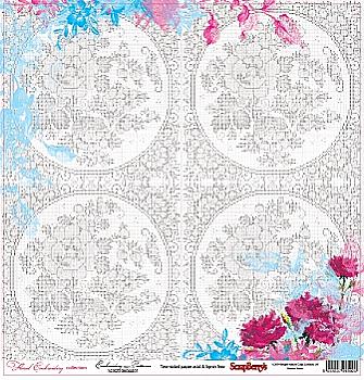 Папір для скрапбукiнгу Квіткова вишивка Схема для вишивання (10)
