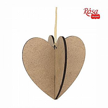 Заготовка Сердце 3D, ДВП, 10*10 cм, Rosa Talent (2) Заготовка Сердце 3D, ДВП, 10*10 cм, Rosa Talent (2)