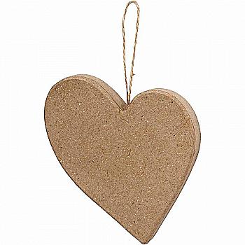 Заготівка-підвіска з пап`є-маше Серце асиметричне h=10,5 см, 26704 Заготівка-підвіска з пап`є-маше Серце асиметричне h=10,5 см, 26704