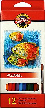 Карандаши 12 цв. Mondelus, аквар. 3716, (2,8 мм) Рыбки KIN, 08201 Карандаши 12 цв. Mondelus, аквар. 3716, (2,8 мм) Рыбки KIN, 08201