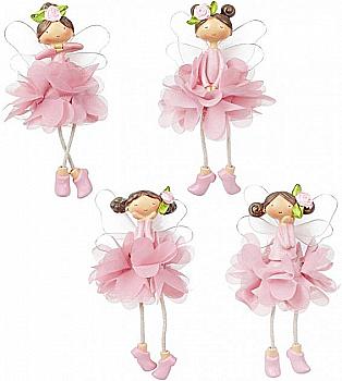 Фігура декоративна "Квіткова фея" 9,5 см, рожевий, 884-203 Фігура декоративна "Квіткова фея" 9,5 см, рожевий, 884-203