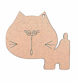 Заготівля Кошеня 2, 1шт, ДВП, 7,5*8,3*0,3 см, Rosa Talent