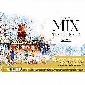 Альбом Mix Technique А4 20 арк. "Muse" картон (9128) Альбом Mix Technique А4 20 арк. "Muse" картон (9128)