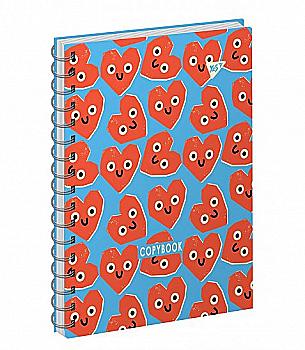 Блокнот А6 64 арк. б/лін., спіраль "Happy" YES, 151625