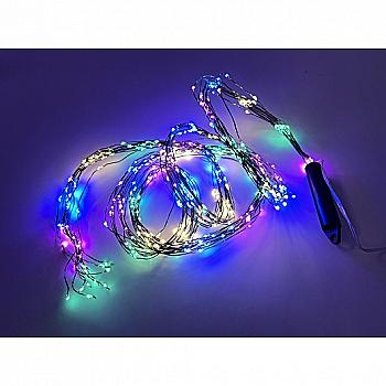 Электрогирлянда "Novogod`ko" светодиодная "Конский хвост" 3 м, 480 LED, многоцветная, 974215 Электрогирлянда "Novogod`ko" светодиодная "Конский хвост" 3 м, 480 LED, многоцветная, 974215