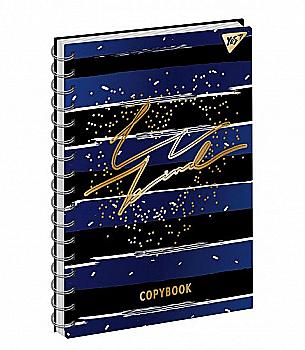 Блокнот А6 64 арк. лін., спіраль, "Stars" YES 151622