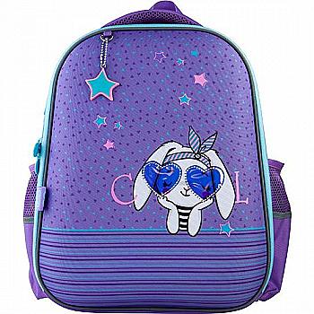 Рюкзак школьный полукаркасный Kite GoPack Education 165-3 "Cool bunny", GO21-165M-3 Рюкзак школьный полукаркасный Kite GoPack Education 165-3 "Cool bunny", GO21-165M-3