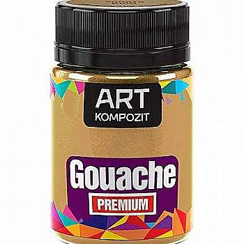 Гуаш художня "Premium" 60 мл, Золото, ART Kompozit Гуаш художня "Premium" 60 мл, Золото, ART Kompozit