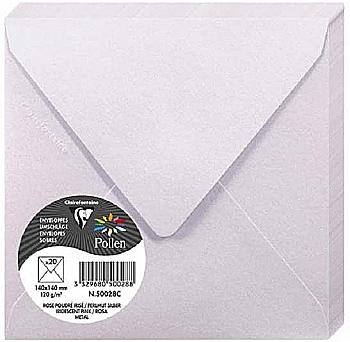Конверт декоративный Pollen 140*140 мм/120 г, Irid.powdered pink/Радужная розовая пудра, 50028C Конверт декоративный Pollen 140*140 мм/120 г, Irid.powdered pink/Радужная розовая пудра, 50028C