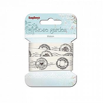 Стрічка декоративна Троянди, 20мм, 2м, SCB390407