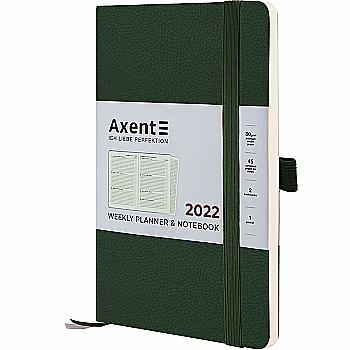 Щотижневик 2022, Partner Soft Skin, 125*195, темно-зелений, 8509-22-23-A Щотижневик 2022, Partner Soft Skin, 125*195, темно-зелений, 8509-22-23-A
