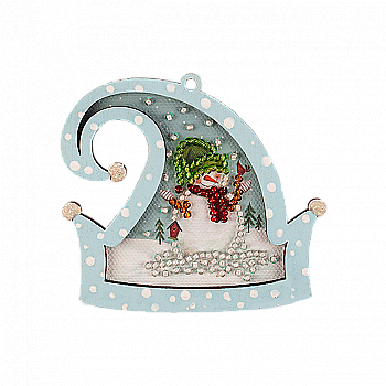 Іграшка ялинкова для вишивання бісером, FLE-017 Іграшка ялинкова для вишивання бісером, FLE-017