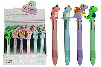 Ручка кулькова 3-кольорова з декором "Єдинороги", HL-013-2 Ручка кулькова 3-кольорова з декором "Єдинороги", HL-013-2