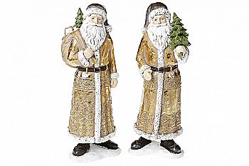 Статуетка "Санта" 30 см, золотий, 218-712 Статуетка "Санта" 30 см, золотий, 218-712