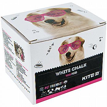 Крейда біла кругла, 100 шт. Kite Dogs, K22-079-100 Крейда біла кругла, 100 шт. Kite Dogs, K22-079-100