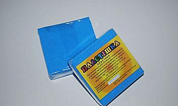 Пластика "Пластишка", голубой флуоресцентный 0,075 кг, 0208 Пластика "Пластишка", голубой флуоресцентный 0,075 кг, 0208