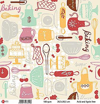 Бумага для скрапбукинга №14, 30.5*30.5 см, 740764