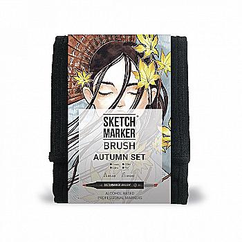 Набор маркеров SKETCHMARKER Brush "Осень" 12 шт, SMB-12AUTMN Набор маркеров SKETCHMARKER Brush "Осень" 12 шт, SMB-12AUTMN