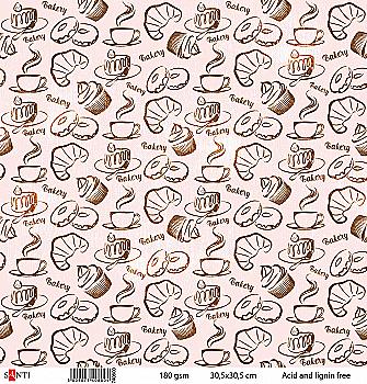 Бумага для скрапбукинга №32, 30.5*30.5 см, 740800