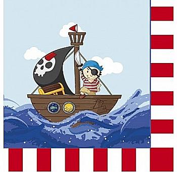 Салфетки "Маленький пират", 16 шт, бумага, F-151517