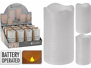 Свічка світлодіодна LED TIMER 70*130 мм, білий, AAE300230