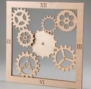 Заготівка дерев`яна Годинник "Шестерінки об`ємні" 300*300*4 мм, ЧС8 Заготівка дерев`яна Годинник "Шестерінки об`ємні" 300*300*4 мм, ЧС8