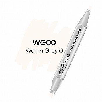 Маркер двухсторонний Warm Gray 0 - Теплый серый 0, WG00, 99IDEAS Маркер двухсторонний Warm Gray 0 - Теплый серый 0, WG00, 99IDEAS