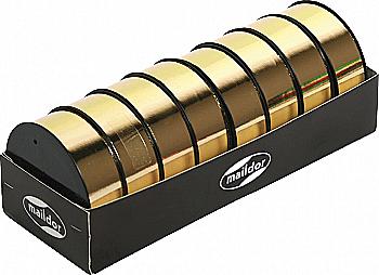 Стрічка пакувальна металева 25 мм*10 м, золото, 616175C