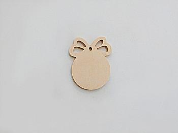 Заготівка дерев`яна Ялинкова прикраса "Кулька", 2118 Заготівка дерев`яна Ялинкова прикраса "Кулька", 2118