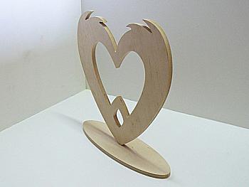 Заготовка деревянная "Сердце", 0839