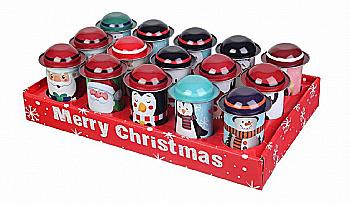 Подарочная коробка новогодняя жестяная, 6-1908-417